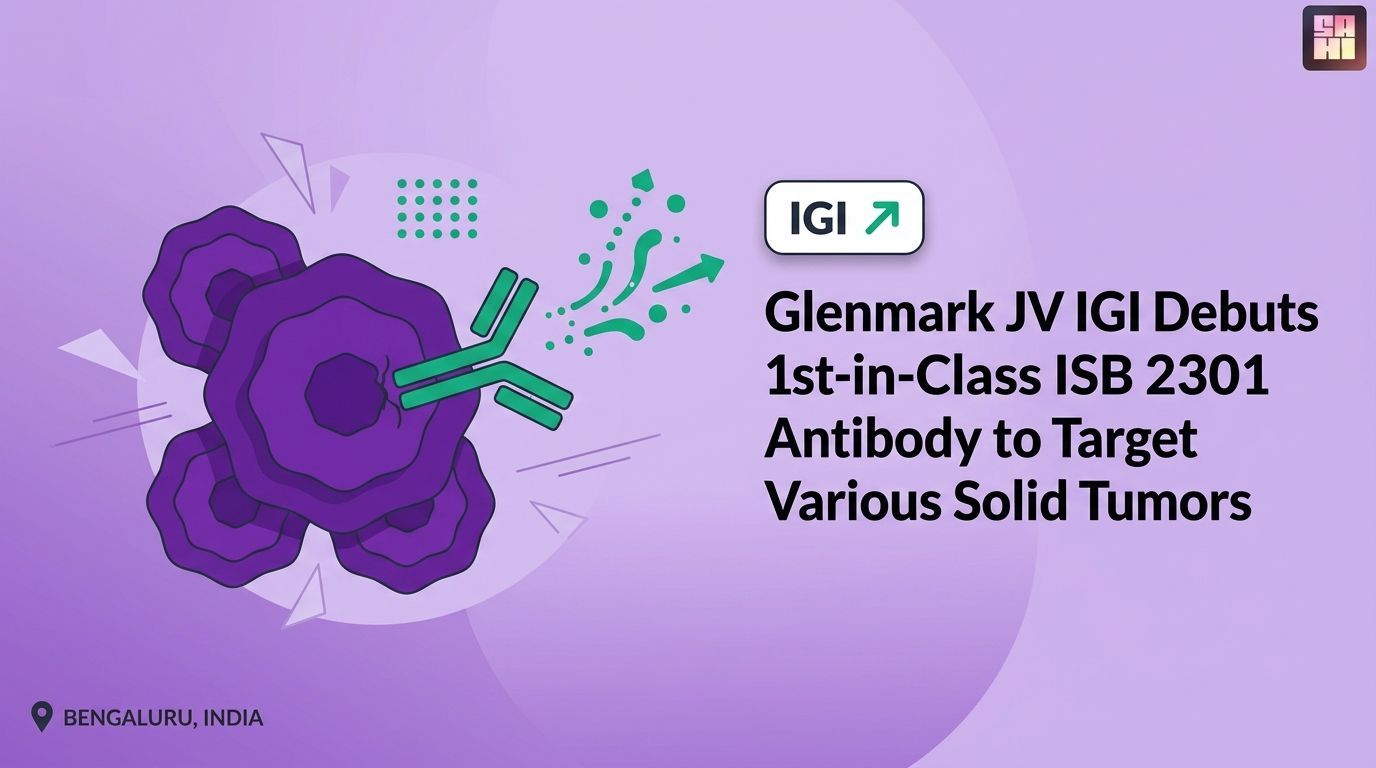 Glenmark JV IGI Debuts 1st-in-Class ISB 2301 Antibody to Target Various ...